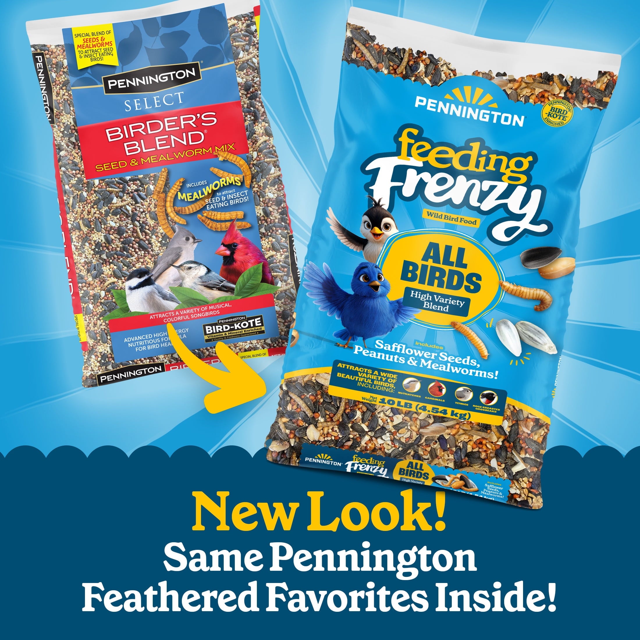 Feeding Frenzy Wild Bird Seeds, Wild Bird Food Mix, 5 lb.