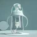 ACDANC Infant Handheld Bottle 0-6Month Newborn Self-Feeding Cups Training Baby Juice Milk with Spout