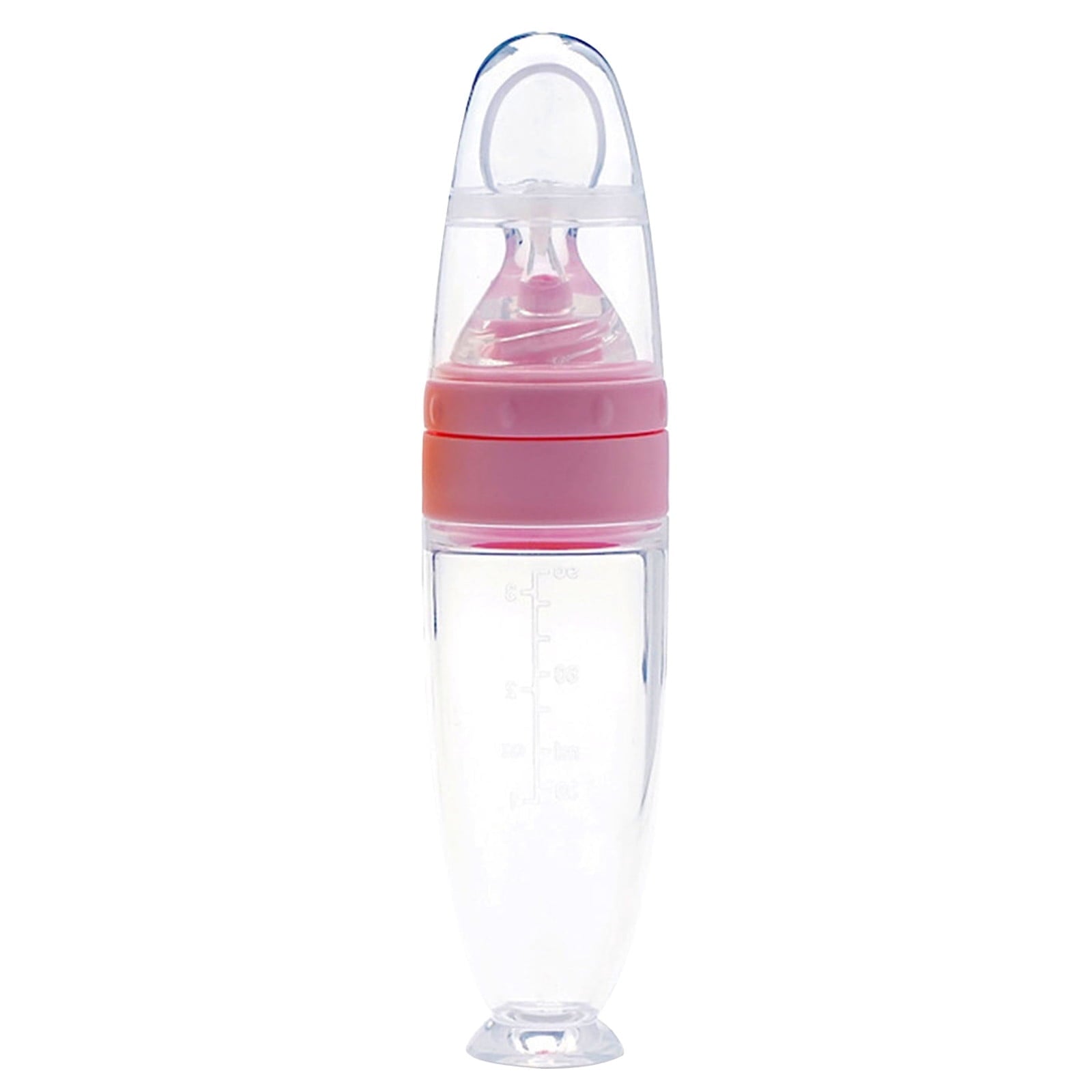 Pedty 1* Squeezed Feeding Spoon,1pc Silicone Baby Food Bottle Spoon Feeder For Baby Toddler Infant Cereal Food Supplement 120ml