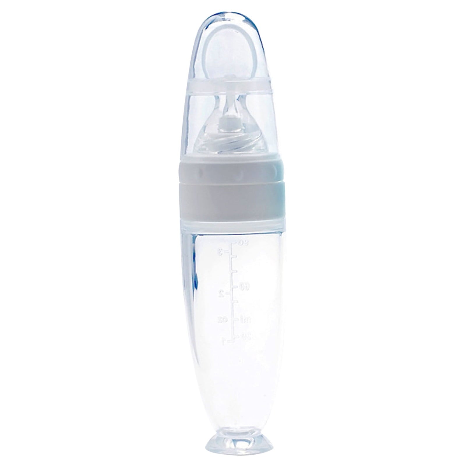 Pedty 1* Squeezed Feeding Spoon,1pc Silicone Baby Food Bottle Spoon Feeder For Baby Toddler Infant Cereal Food Supplement 120ml
