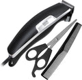 Groom Essentials Men’s Hair Cutting Kit with Hair Clippers, Comb, and Scissors, 10-Piece