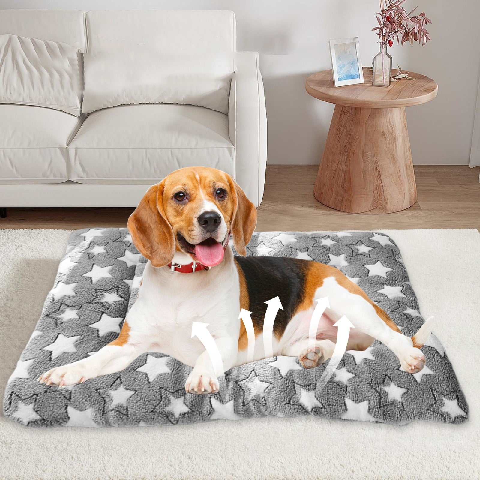 Thick Plush Pet Bed For Dogs Cats Super Sleeping Mat Non Slip Pad Pet Furniture