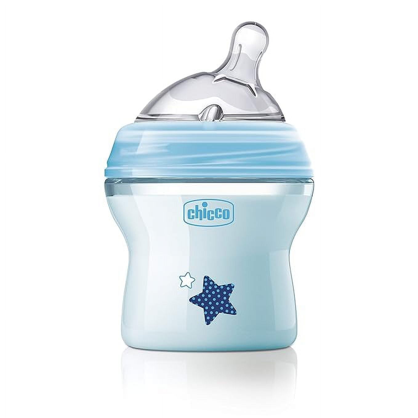 Natural Feeling Baby Milk Feeding Bottle with Wide Neck, for Easy Milk Flow, For Babies &amp; Toddlers 0m+, 150ml (Blue)
