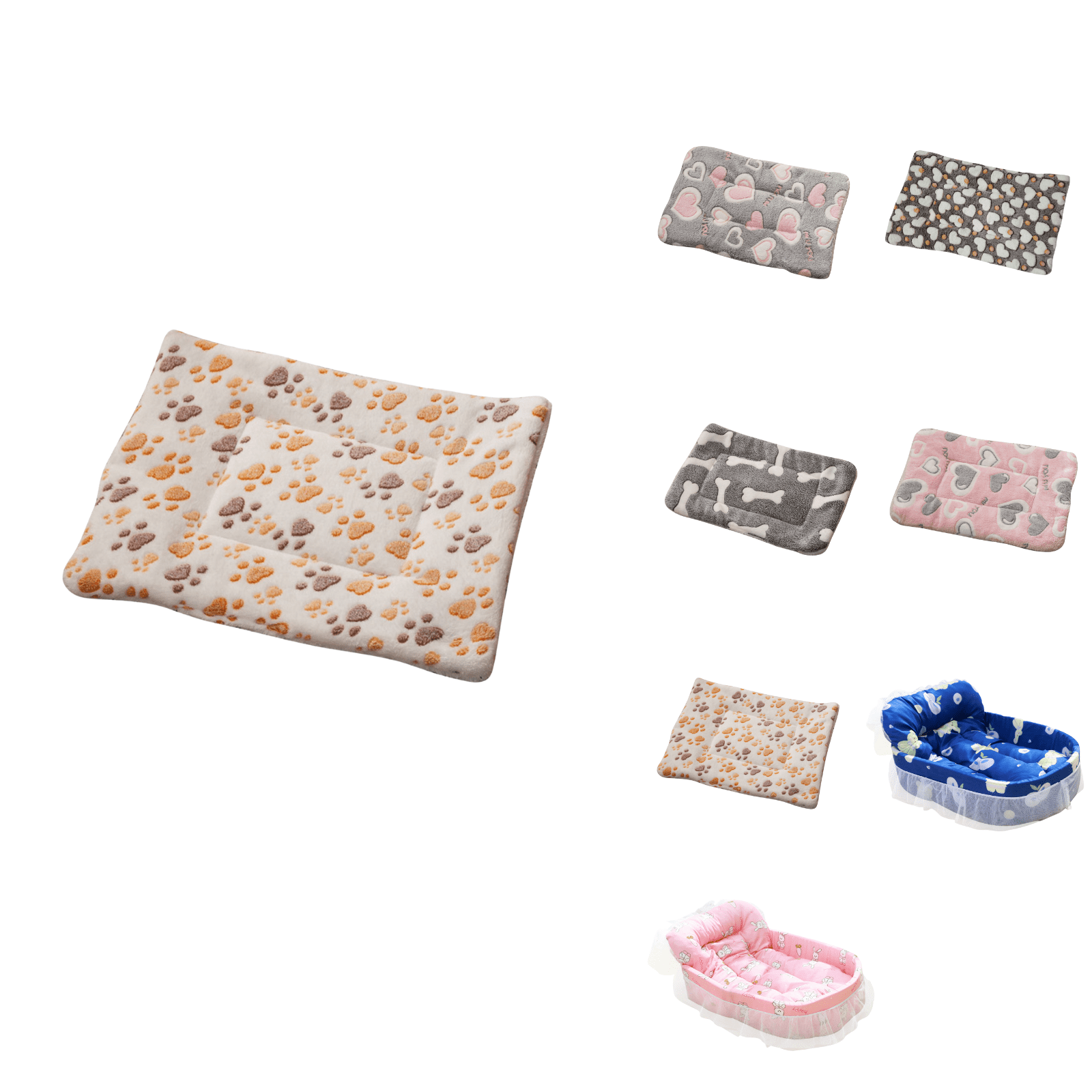 Cats Bed Cats Cushion Winter Thick Mattress Pet Sleeping Pad Indoor Cats Bed Comfy Pet Bed Suitable for Small Cats and Dogs 16.2x9.8in