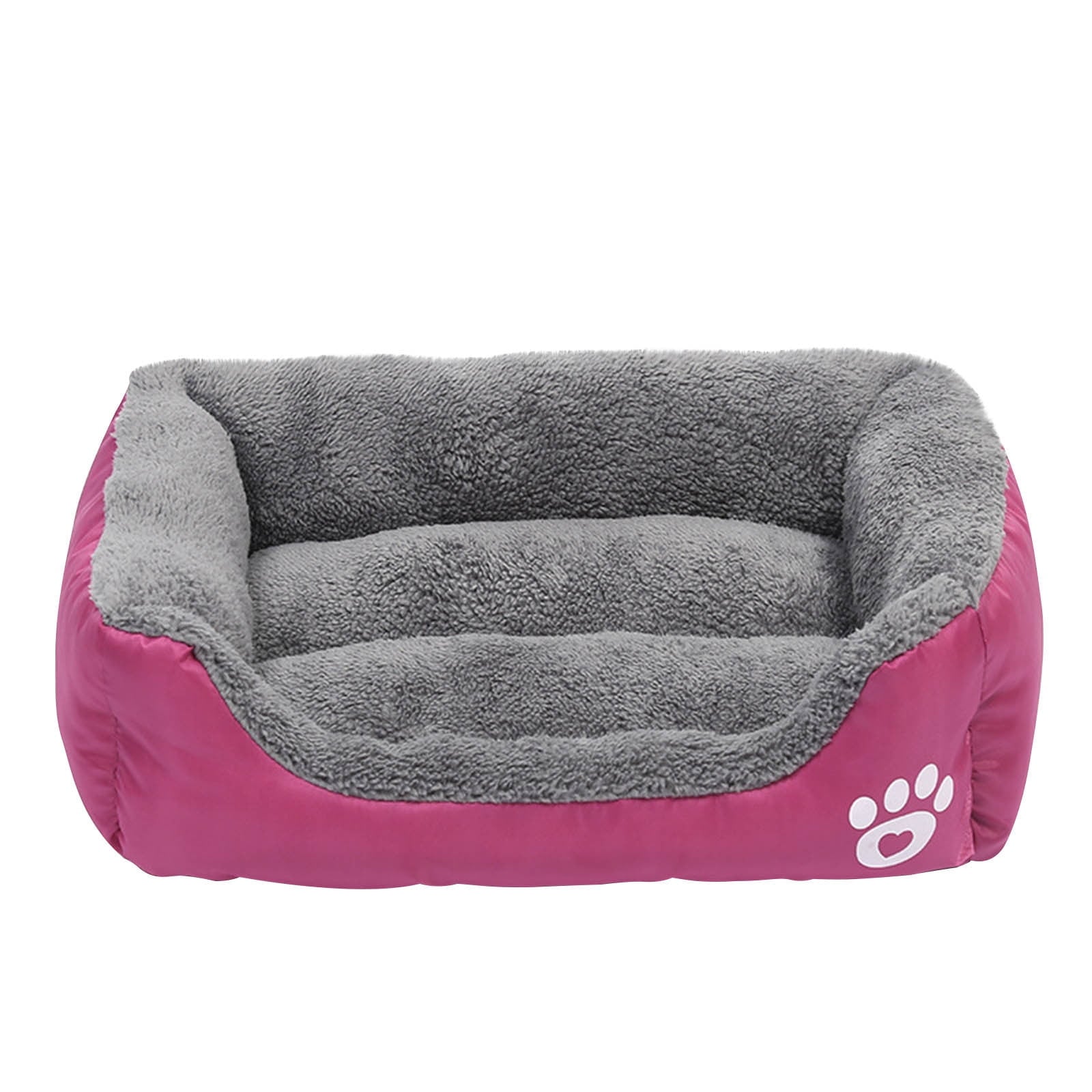 Bed for Medium Dogs, Dog Sofa Bed Washable Pet Bed, Stylish Dog Bed Pad Mattress, Winter Cats Sleeping Mat, Pink S