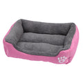 Bed for Medium Dogs, Dog Sofa Bed Washable Pet Bed, Stylish Dog Bed Pad Mattress, Winter Cats Sleeping Mat, Pink S