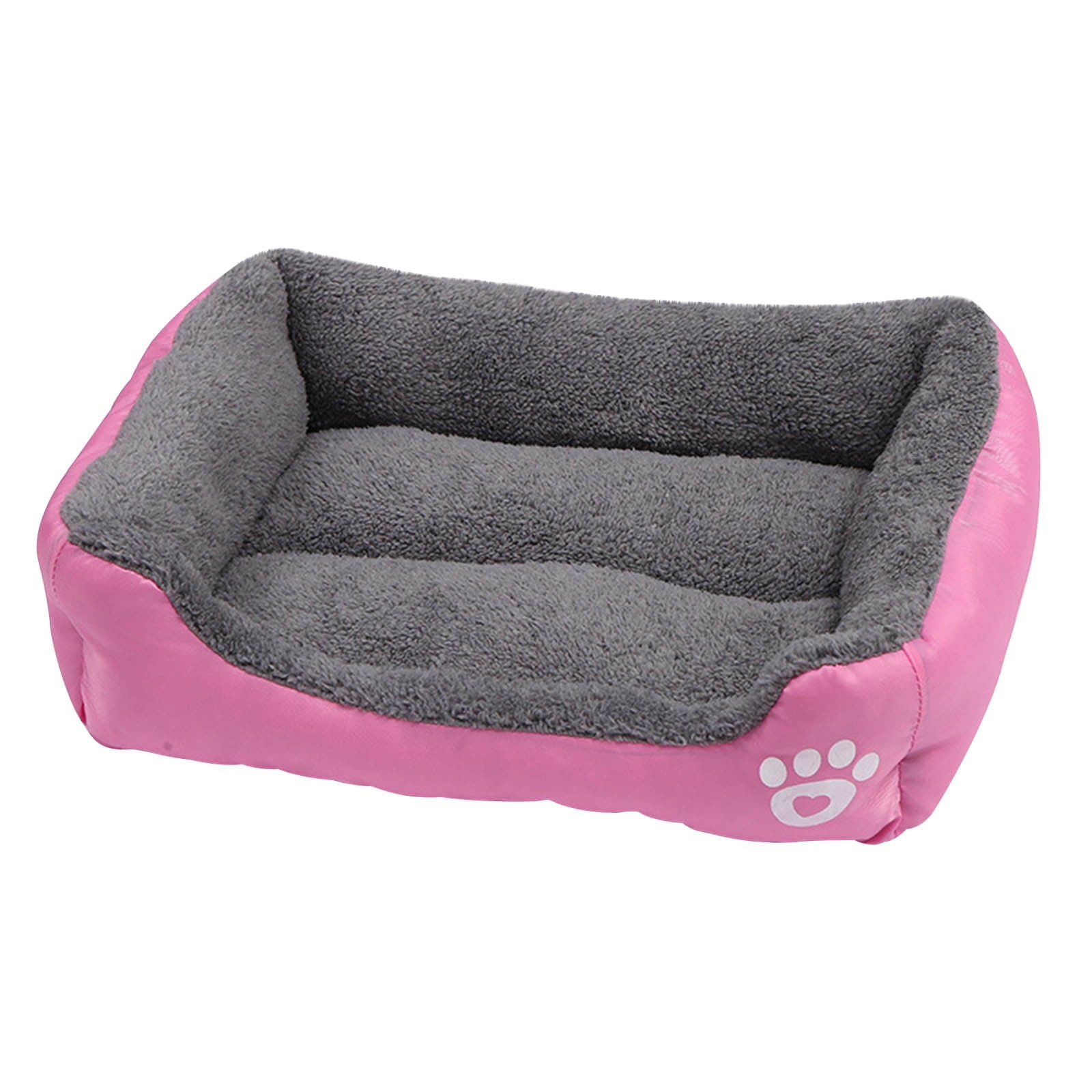 Bed for Medium Dogs, Dog Sofa Bed Washable Pet Bed, Stylish Dog Bed Pad Mattress, Winter Cats Sleeping Mat, Pink S