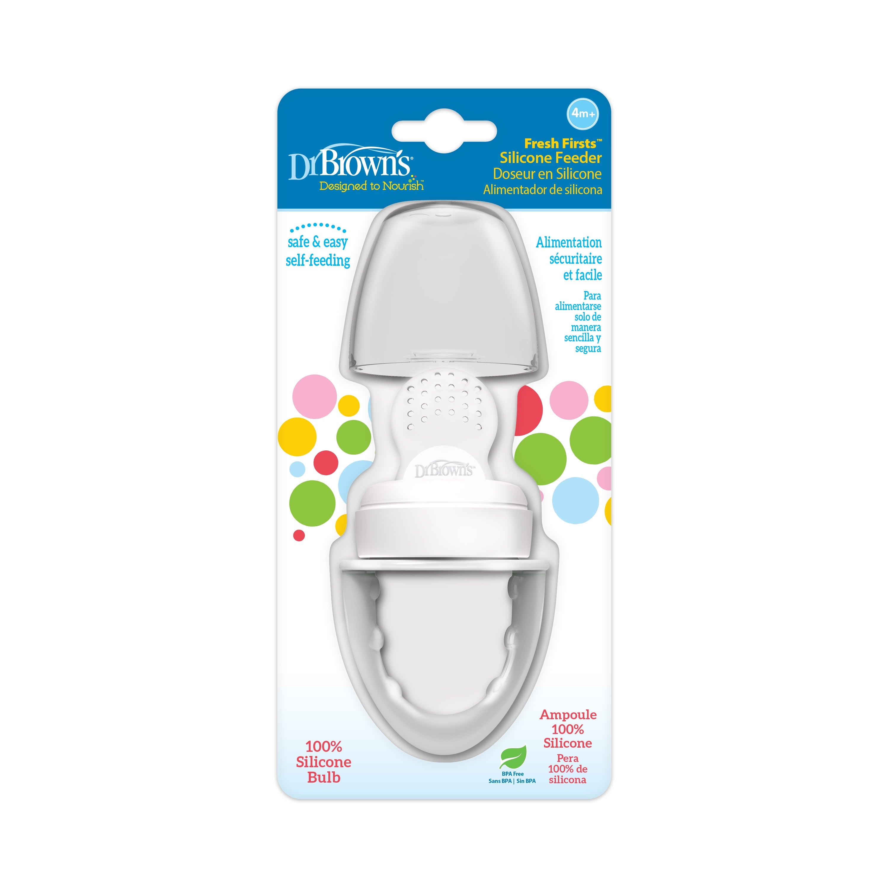 Designed to Nourish, Fresh Firsts Silicone Feeder, Solid Food Feeding, Mint, 1 Pack