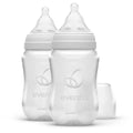 Balance Wide Baby Bottles, Platinum White Color 9oz 2 Count