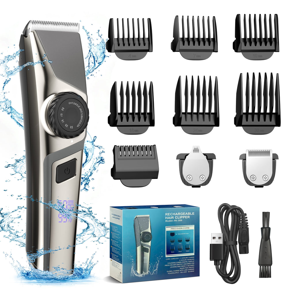 Beard Trimmer for Men, Hair Clippers for Men 3 in 1 Grooming Shaving Kit for Face, Mustache, Body, Ear, Nose, Cordless Barber Clippers for Hair Cutting
