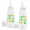 Hands-Free Baby Bottle - Self Feeding Baby Bottle System 9 oz (2 Pack - Dinosaur)
