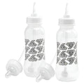 Hands-Free Baby Bottle - Self Feeding Baby Bottle System 9 oz (2 Pack - Elephant)