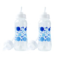 Hands-Free Baby Bottle - Self Feeding System 9 oz (2 Pack - Blue)