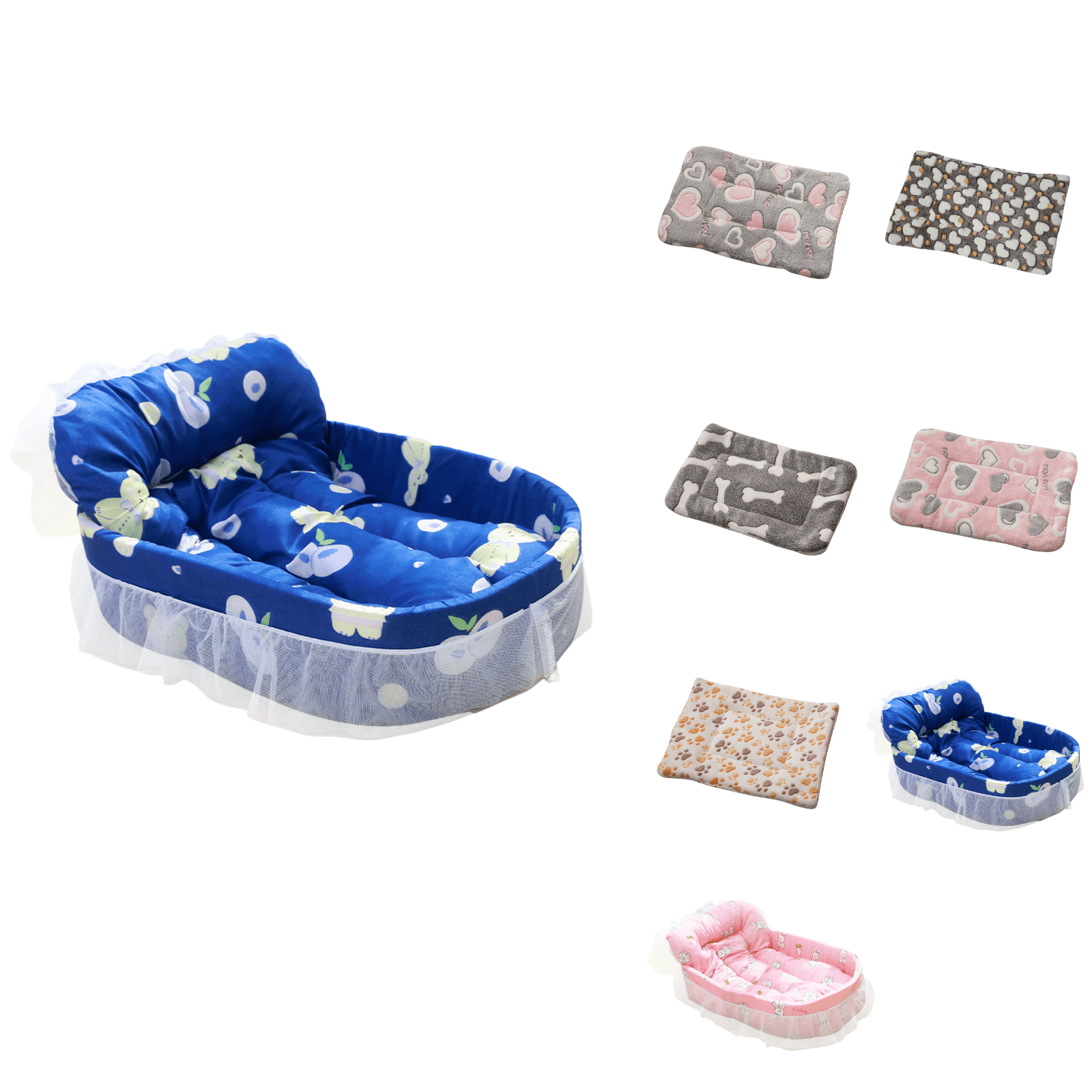 Cats Bed Cats Cushion Winter Thick Mattress Pet Sleeping Pad Indoor Cats Bed Comfy Pet Bed Suitable for Small Cats and Dogs 16.2x9.8in