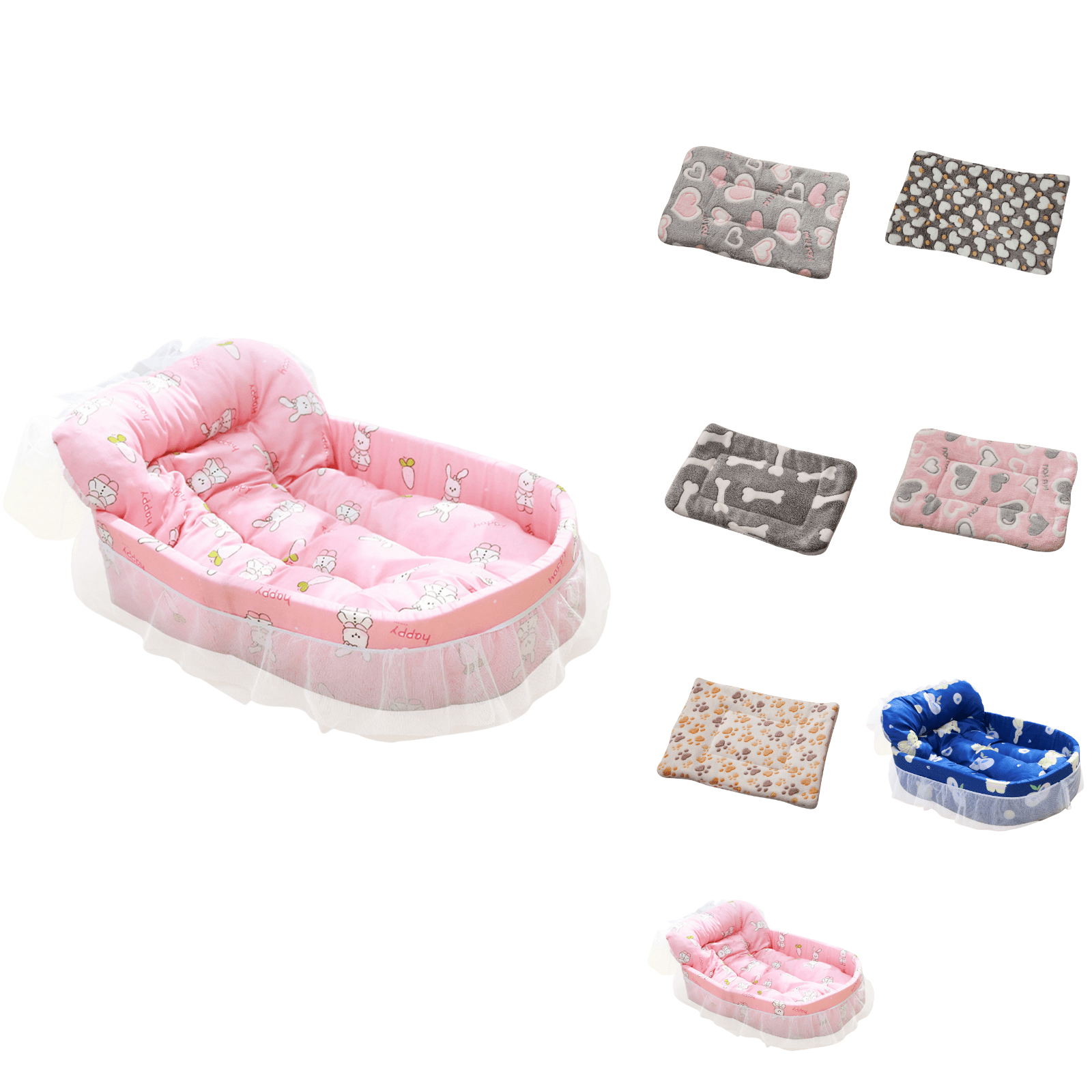Cats Bed Cats Cushion Winter Thick Mattress Pet Sleeping Pad Indoor Cats Bed Comfy Pet Bed Suitable for Small Cats and Dogs 16.2x9.8in