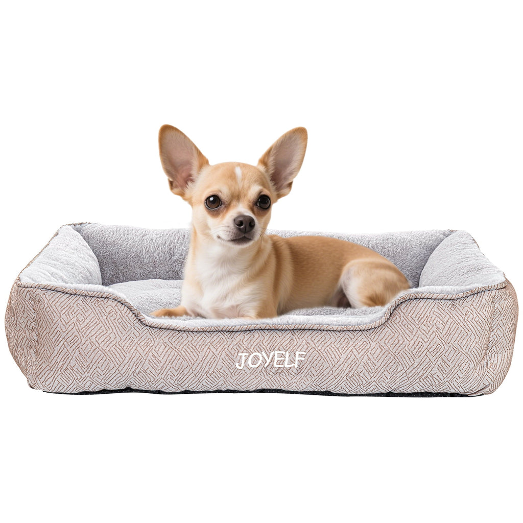 Dog Bed Washable Pet Bed, Anti Anxiety Cat Bed &amp; Sofa, Cute Plush Dog Mat for Small Dog