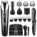 delpattern Beard Trimmer for Men,IPX7 Electric Razor Shavers,Hair Trimmer for Nose Mustache Face Body, Cordless Clippers Gifts for Men,22 Piece Beard Grooming Kit Black