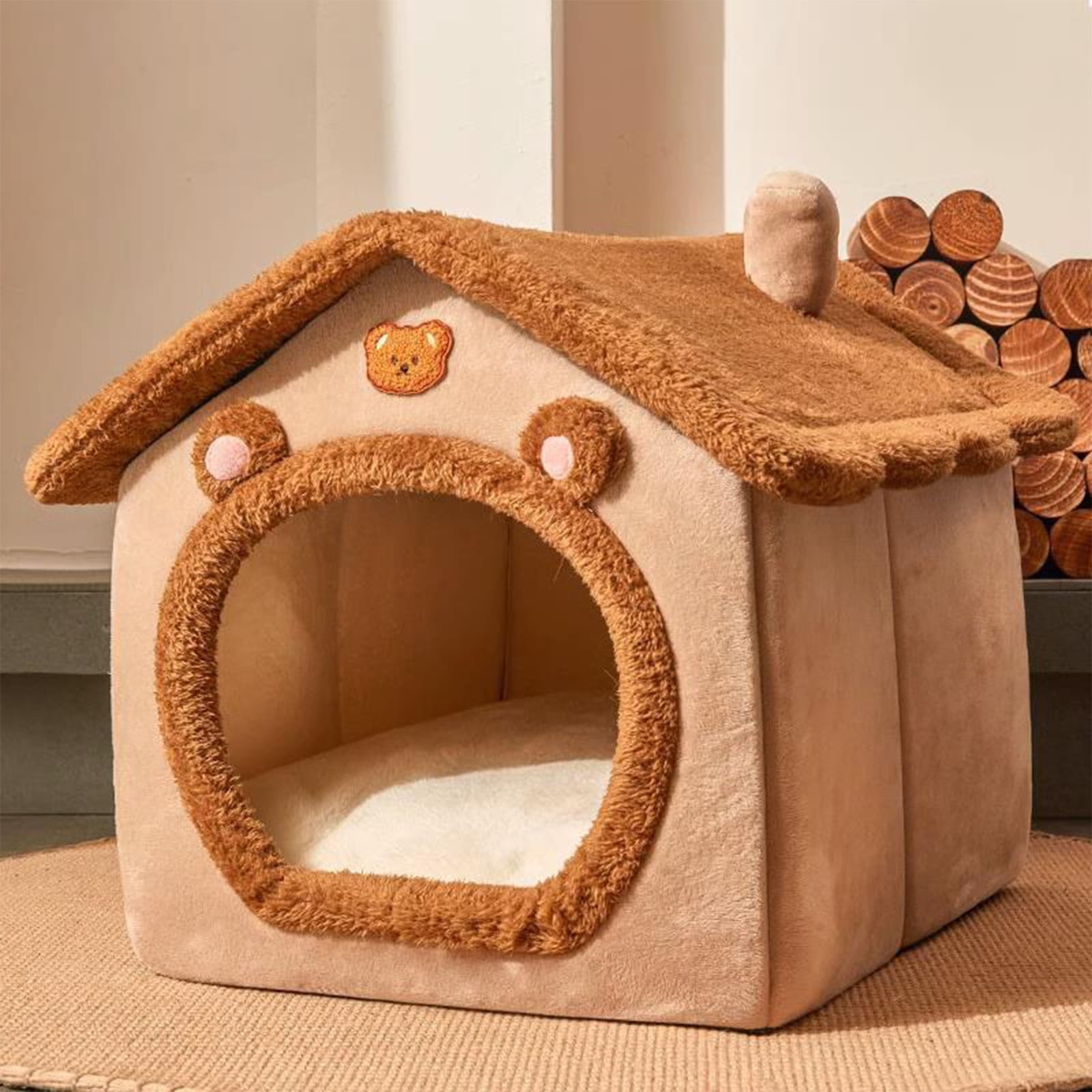 Clearance Dog Bed Medium Size Dogs, Cat Beds for Indoor Cats, Pet Bed for Puppy and Kitty, Washable, Extra , Anti-Slip Bottom
