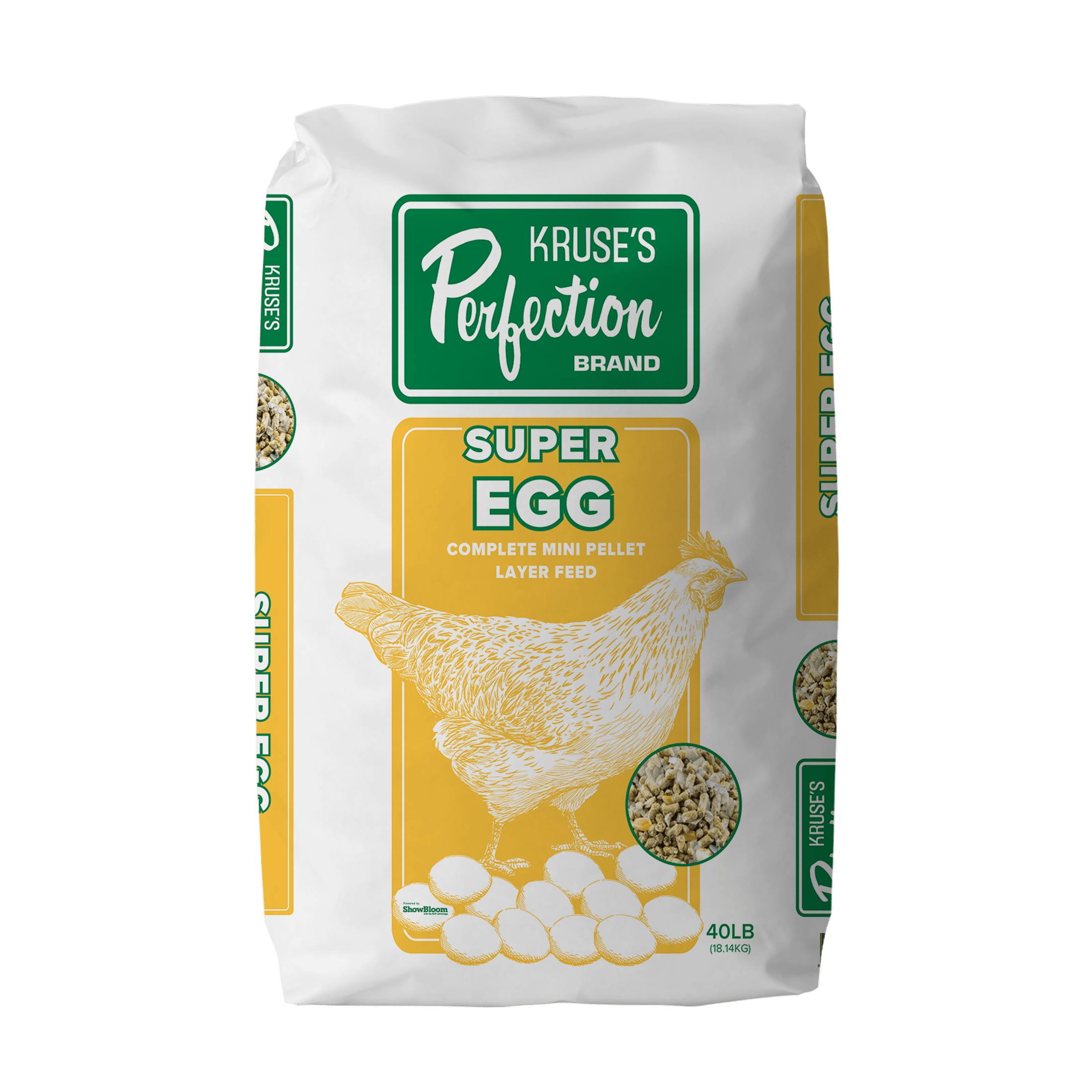 Brand Super Egg Poultry Feed 40 lb Pellet with Yucca for Laying Hens