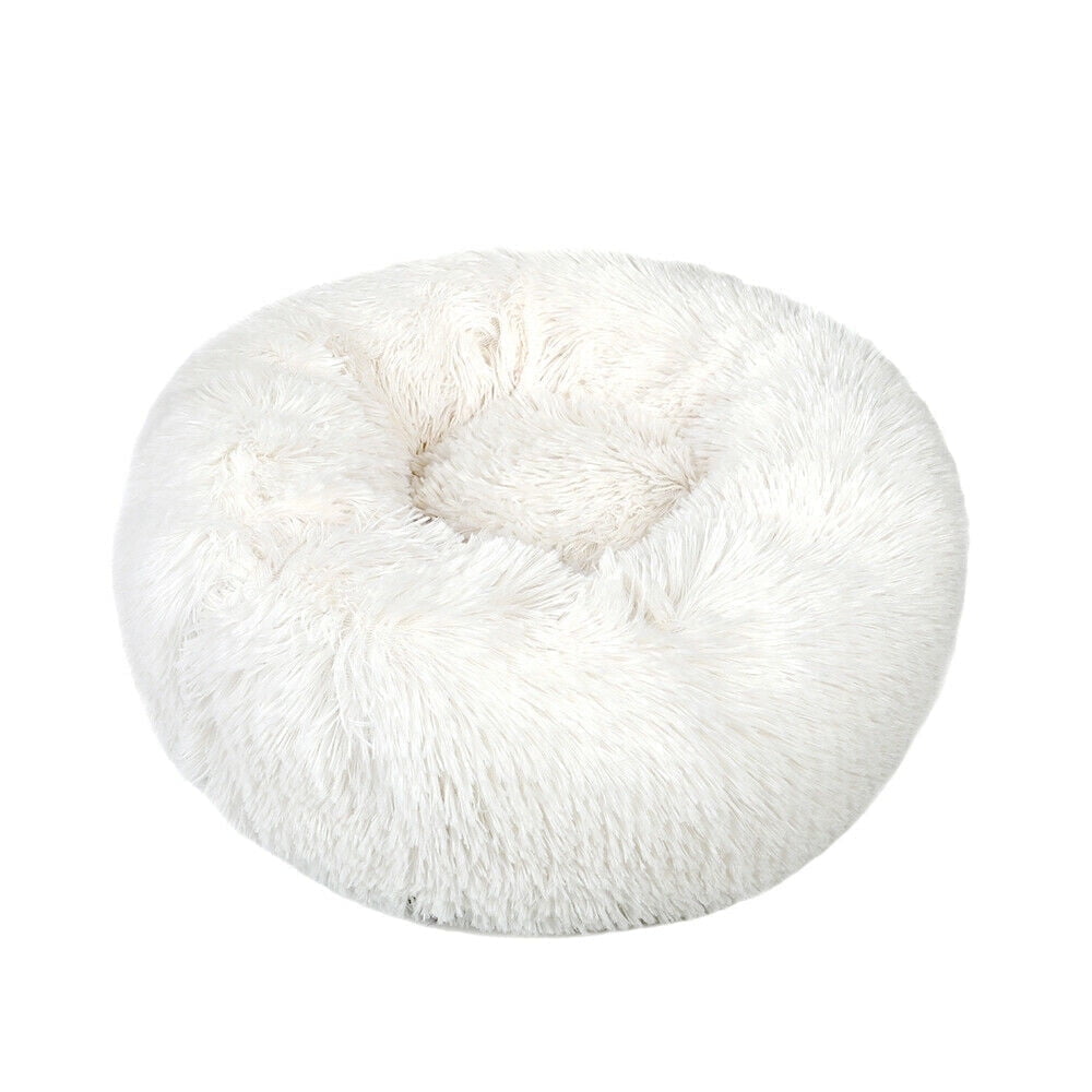 Round Plush Pet Bed for Dogs &amp; Cats, Dog Bed Sleeping Kennel Nest
