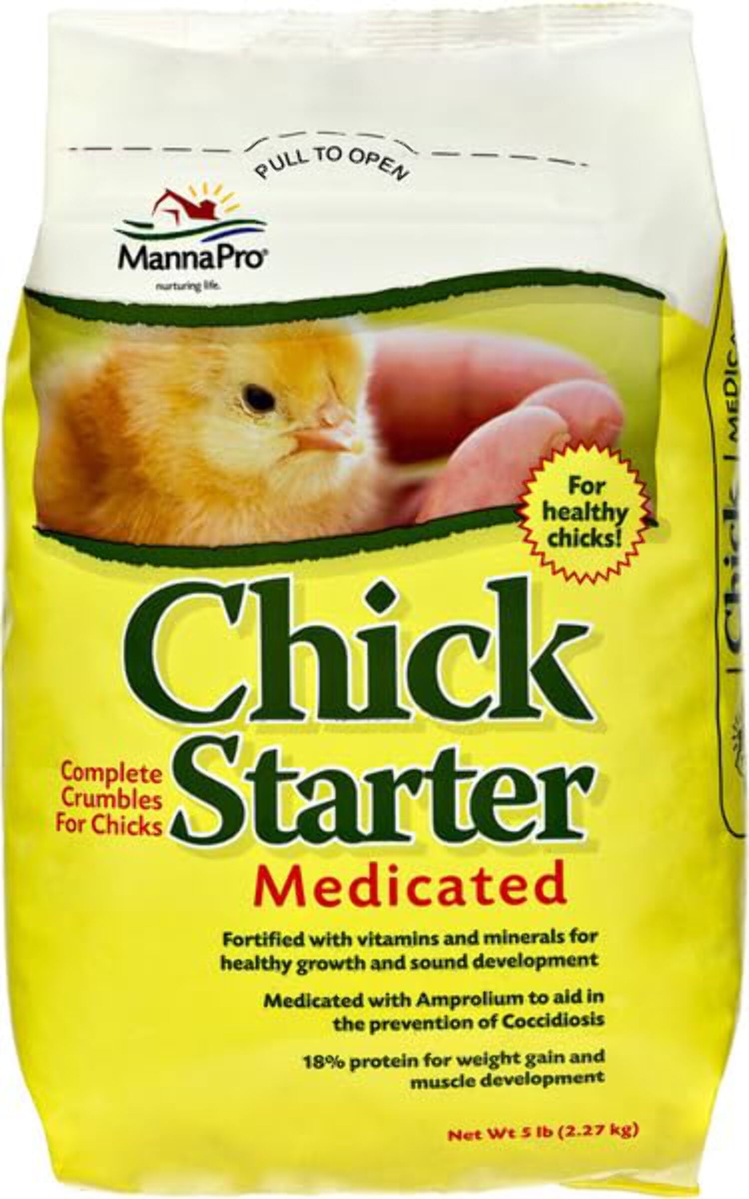 Chick Starter Grower Medicated Crumbles 5 lbs.