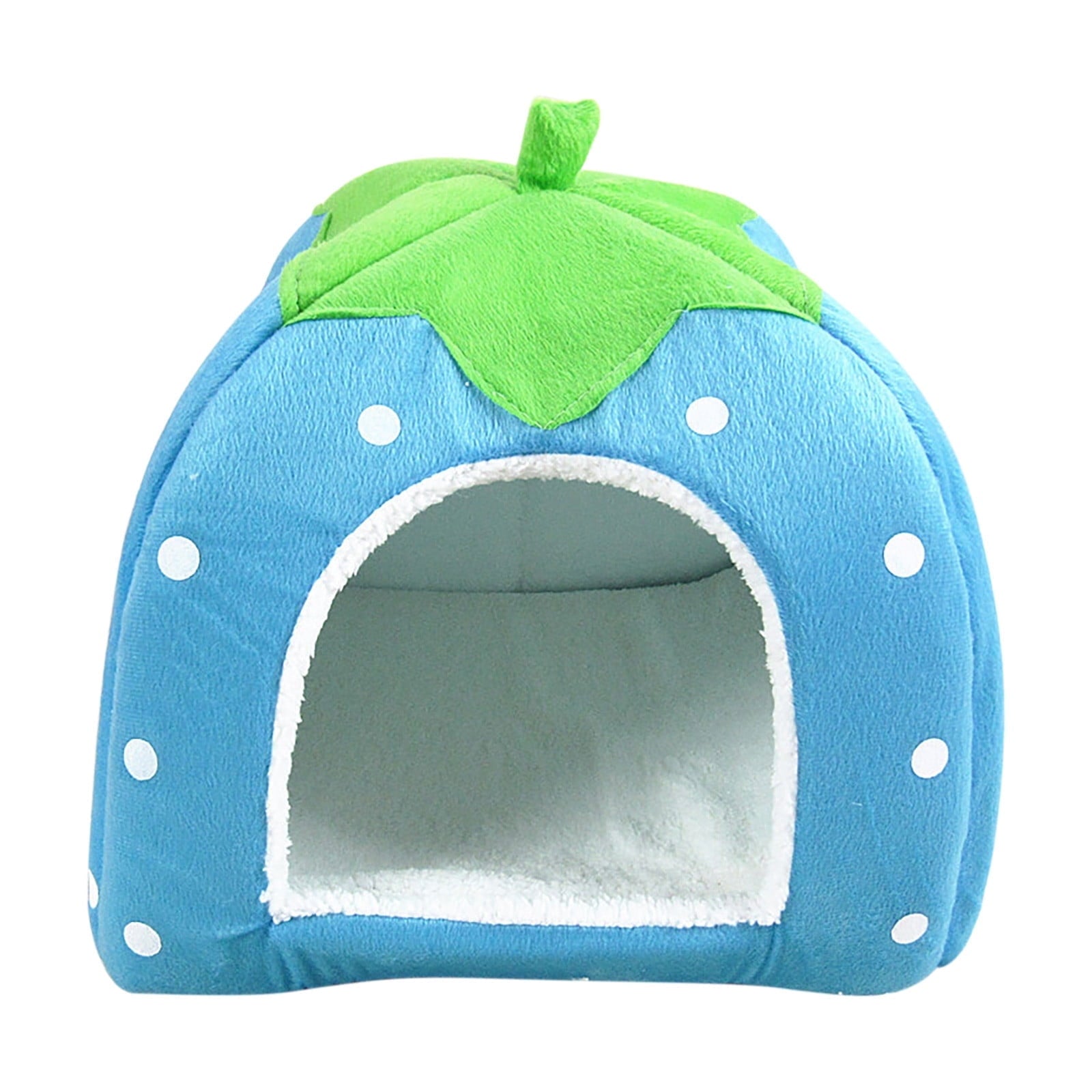 Cat Beds for Indoor Cats - Small Dog Bed with Anti-Slip Bottom, Cat/Small Dog Strawberry Cave, Super Pet Tent Bed
