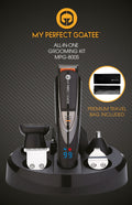 My Goatee Beard Trimmer, Grooming Kit with LED Battery Charge Indicator, Travel Bag