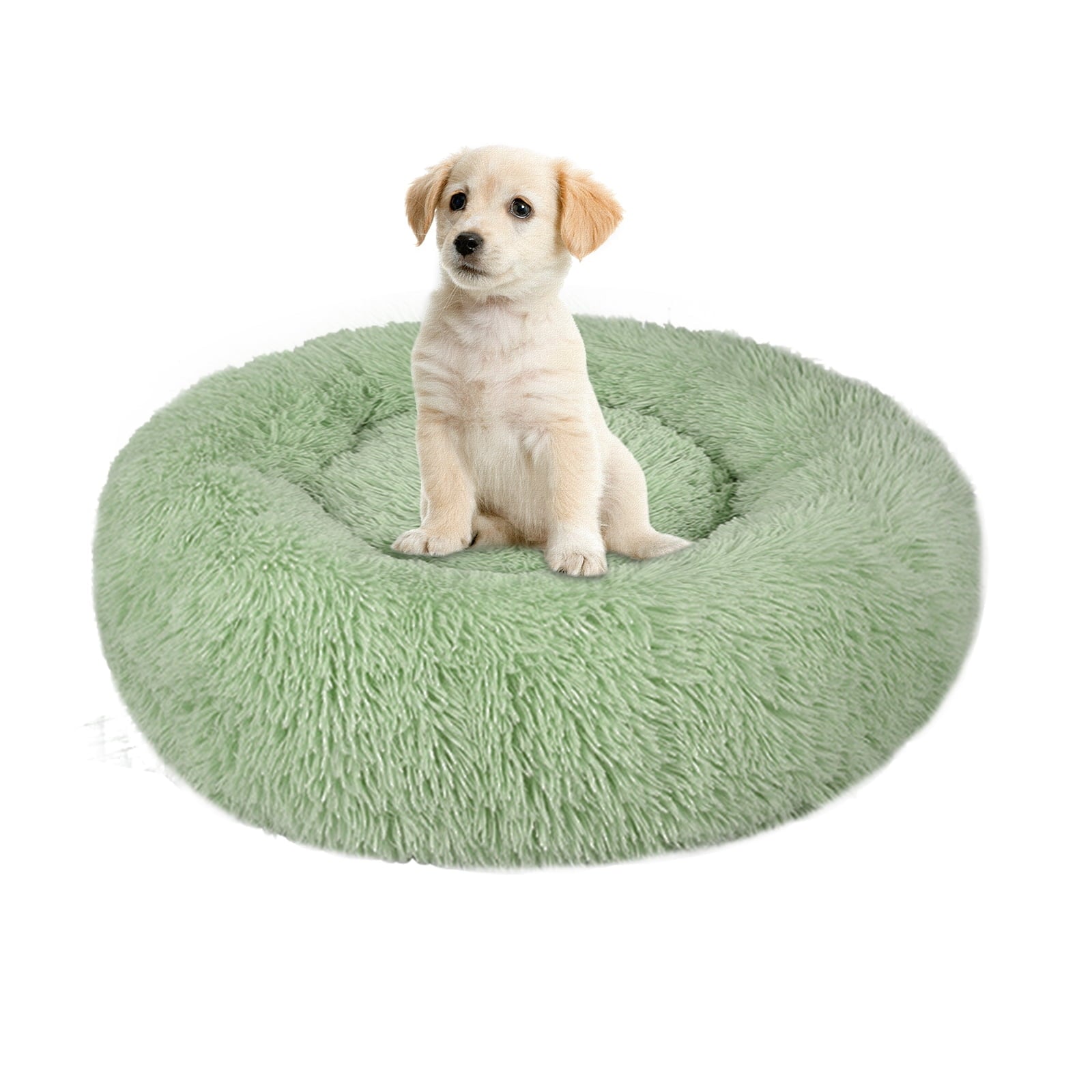 Dog Bed &amp; Cat Bed, Puppy Bed Warming Round Pet Bed, Donut Bed