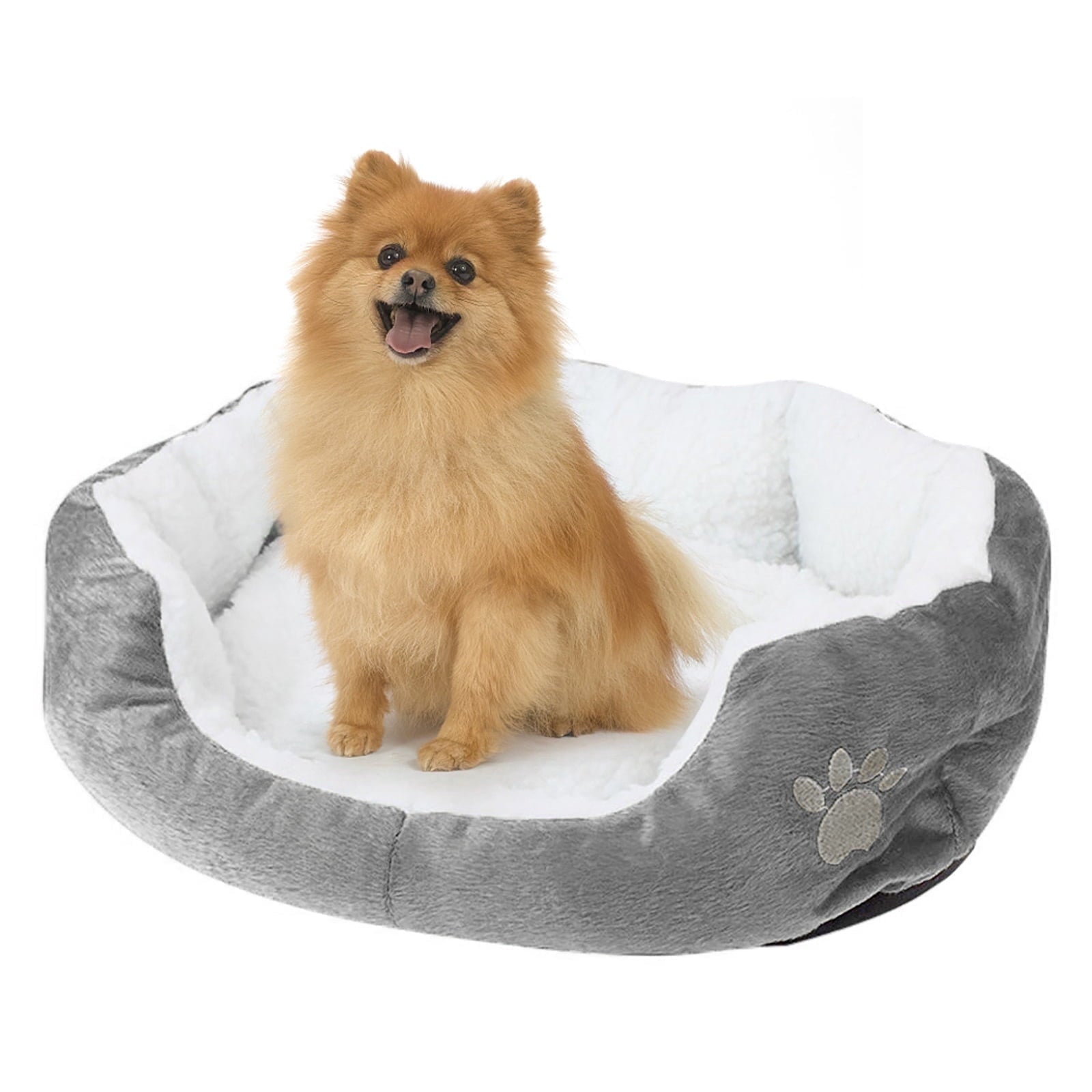 Pet Bed, Indoor Puppy Cushion Doghouse Fleece Pet Dog Cat Bed Indoor Pillow Cuddler for Small Dogs and Cats (19.68*15.75in)
