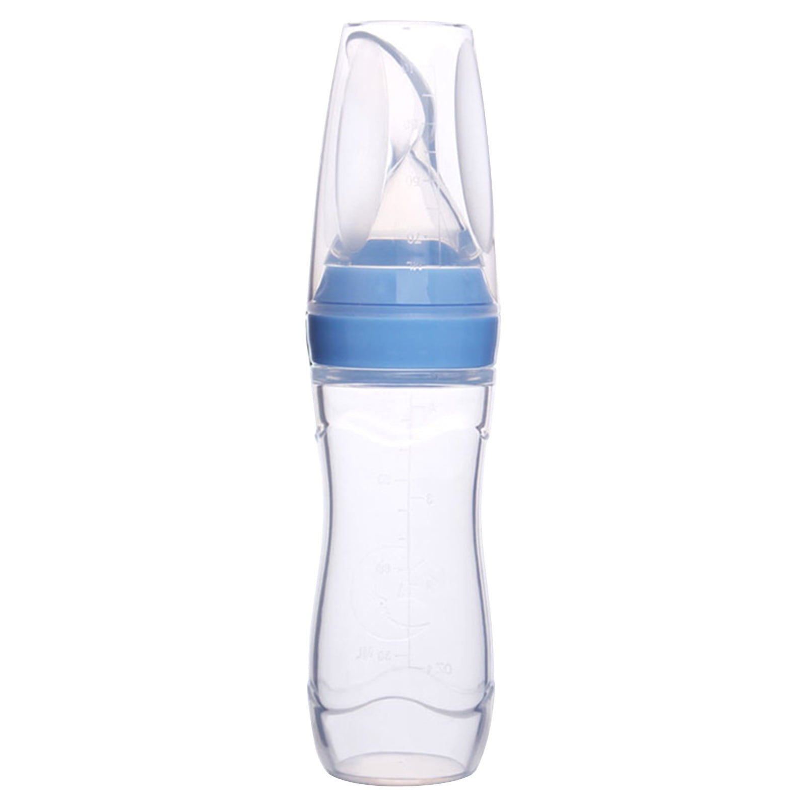 Pedty 1* Squeezed Feeding Spoon,1pc Silicone Baby Food Bottle Spoon Feeder For Baby Toddler Infant Cereal Food Supplement 120ml