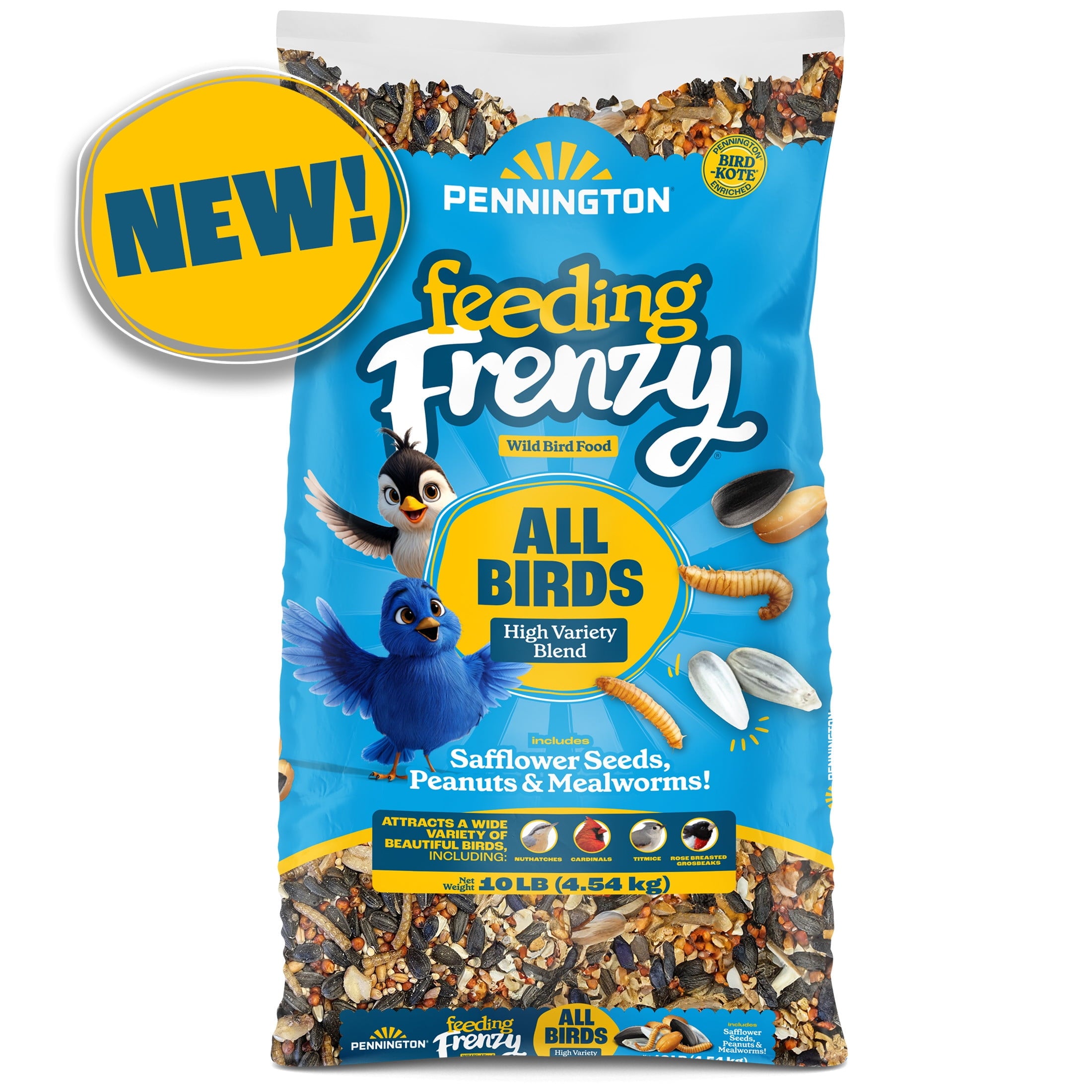 Feeding Frenzy Wild Bird Seeds, Wild Bird Food Mix, 5 lb.