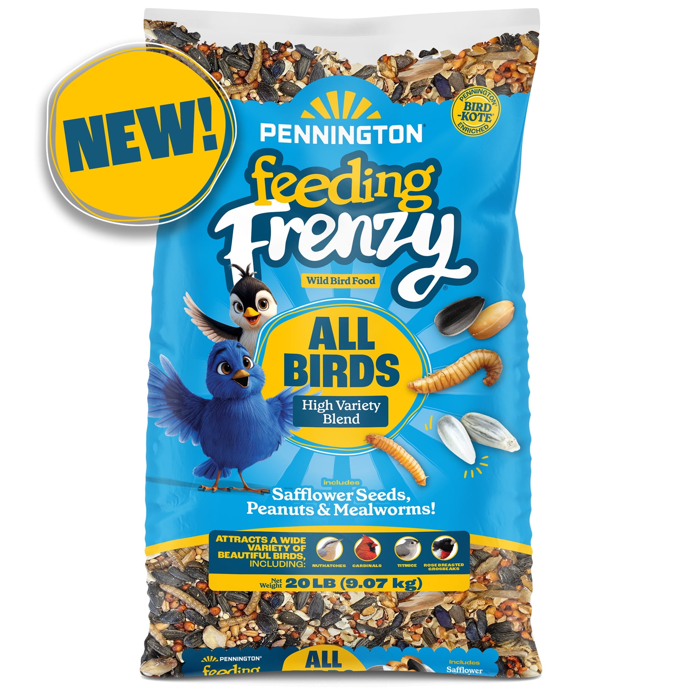 Feeding Frenzy Wild Bird Seeds, Wild Bird Food Mix, 5 lb.