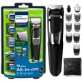 Multi Groomer - 13 Piece Mens Grooming Kit For Beard, Face, Nose, and Ear Hair Trimmer and Hair Clipper - No Blade Oil Needed, MG3750/60
