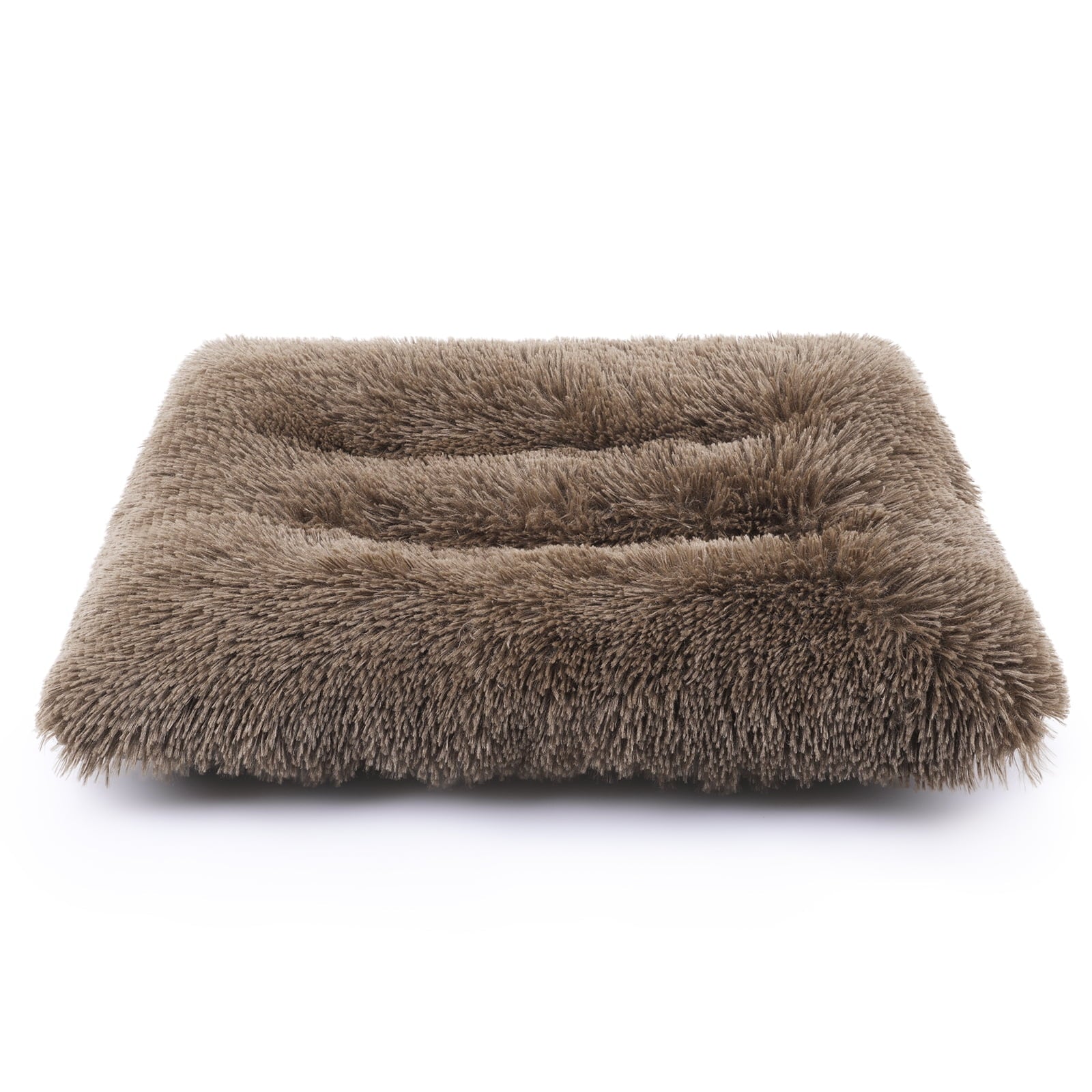 Plush Pet Bed for Dogs &amp; Cats Dog Crate Mat Mattress Pillow Bolster