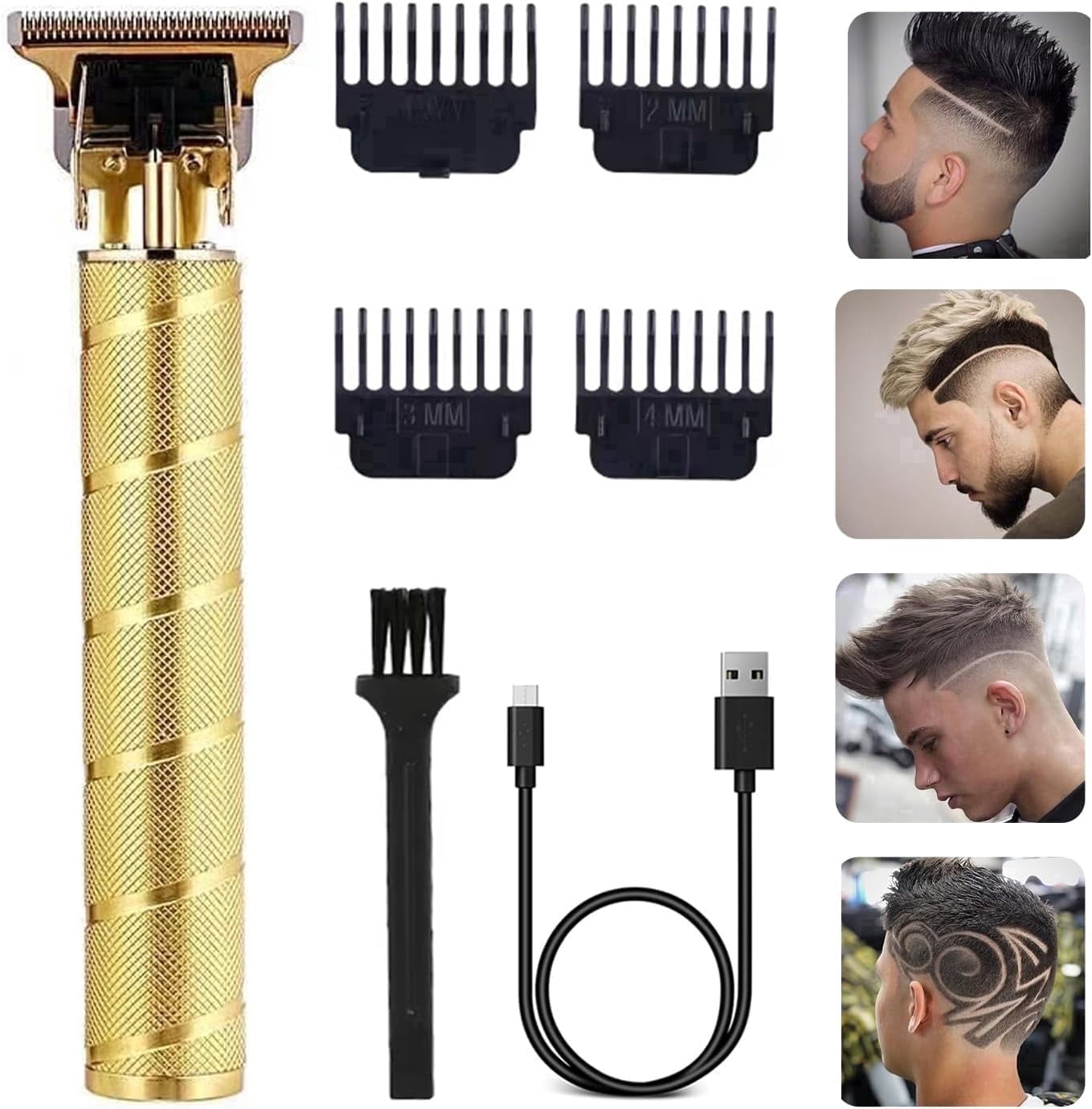 Hair Clippers for Men, Cordless Barber Clippers with LCD Display , Electric Men’s Hair Grooming kit for Barbers Haircut Kit Fade