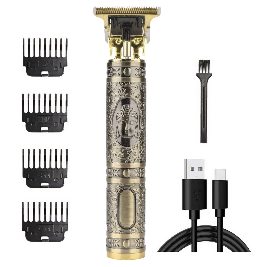 Hair Trimmer for Men, Cordless Rechargeable Beard Trimmer Hair Clippers for Men, Metal Body Cutting Grooming Kit, Beard Shaver Barbershop