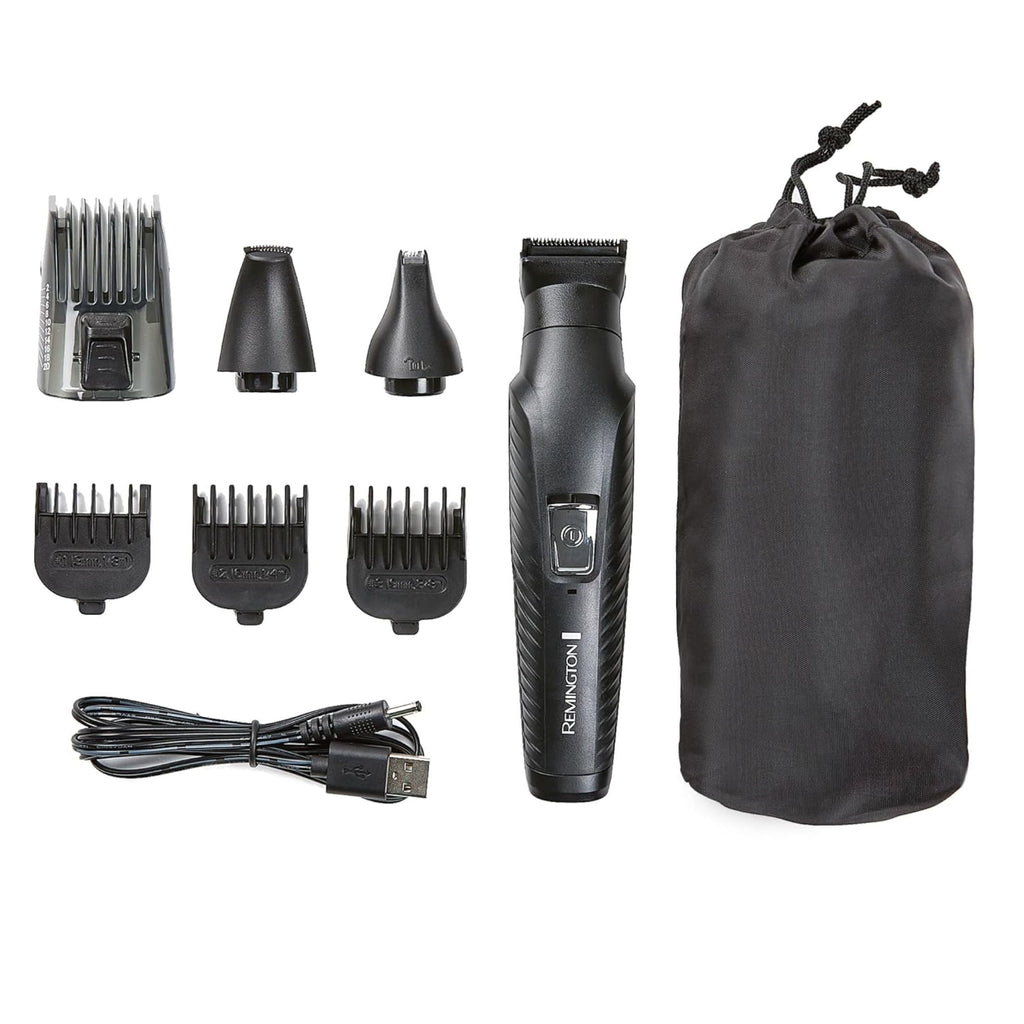 Graphite All-in-One Grooming Kit, Men's Head &amp; Body Trimmer Kit with Combs, Black