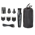 Graphite All-in-One Grooming Kit, Men's Head &amp; Body Trimmer Kit with Combs, Black