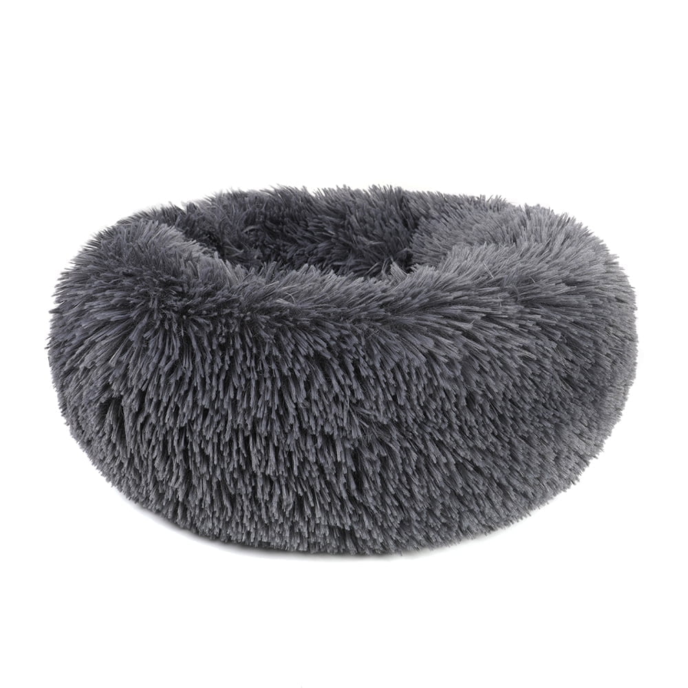 Round Plush Pet Bed for Dogs &amp; Cats, Dog Bed Sleeping Kennel Nest