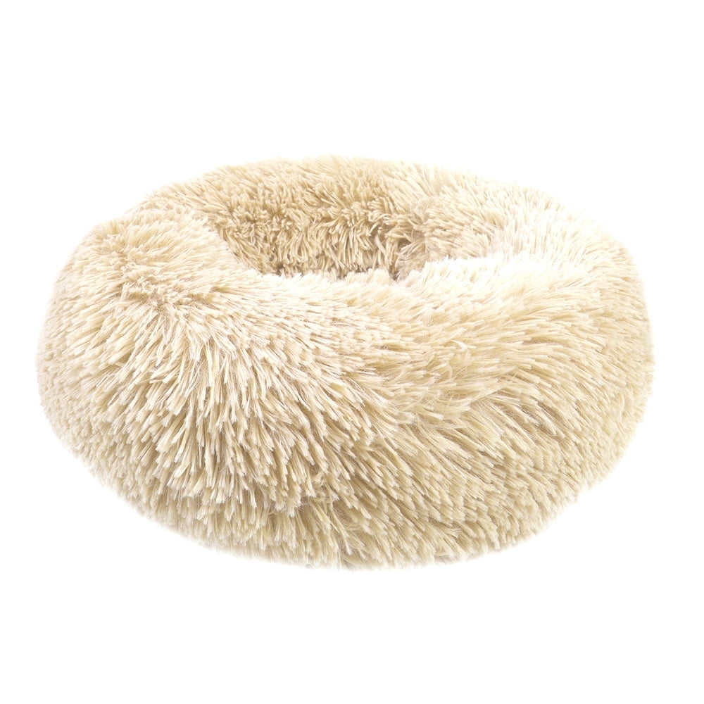 Round Plush Pet Bed for Dogs &amp; Cats, Dog Bed Sleeping Kennel Nest