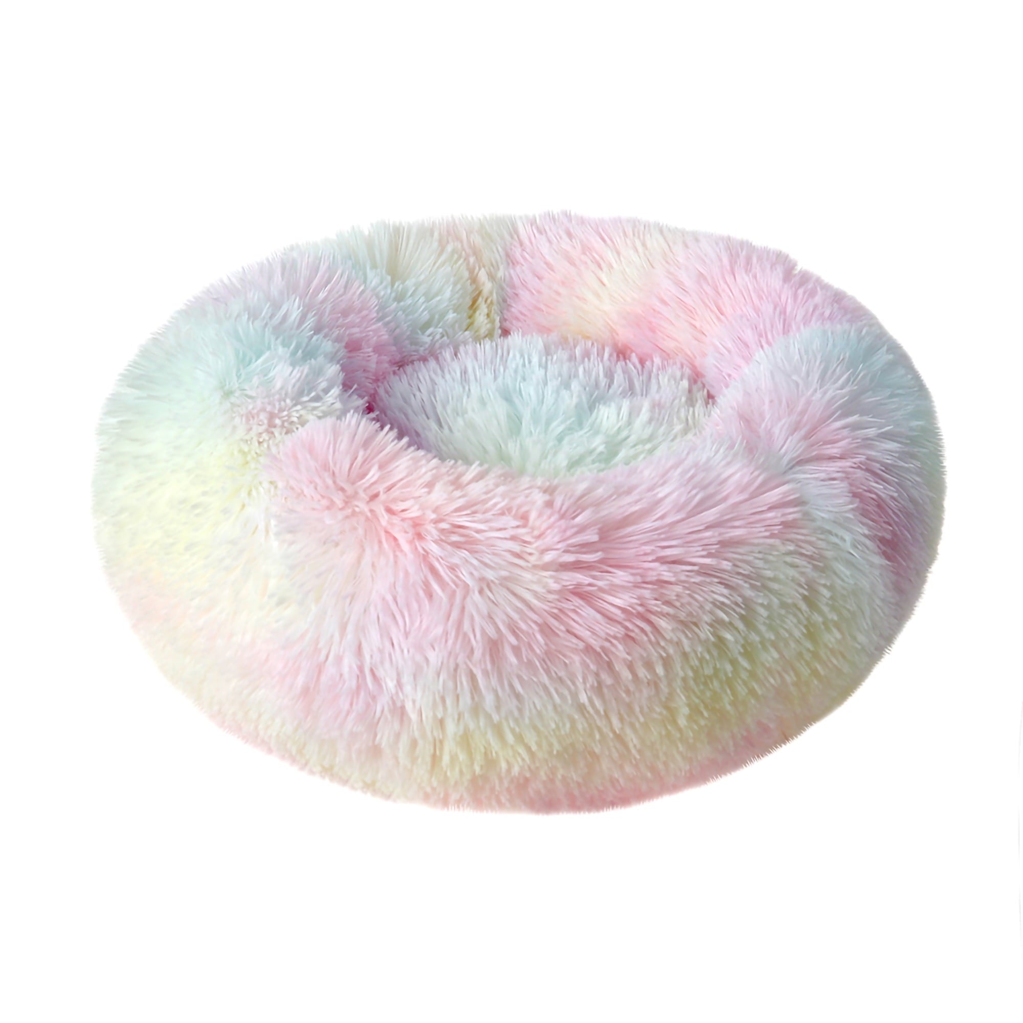 Round Plush Pet Bed for Dogs &amp; Cats, Dog Bed Sleeping Kennel Nest