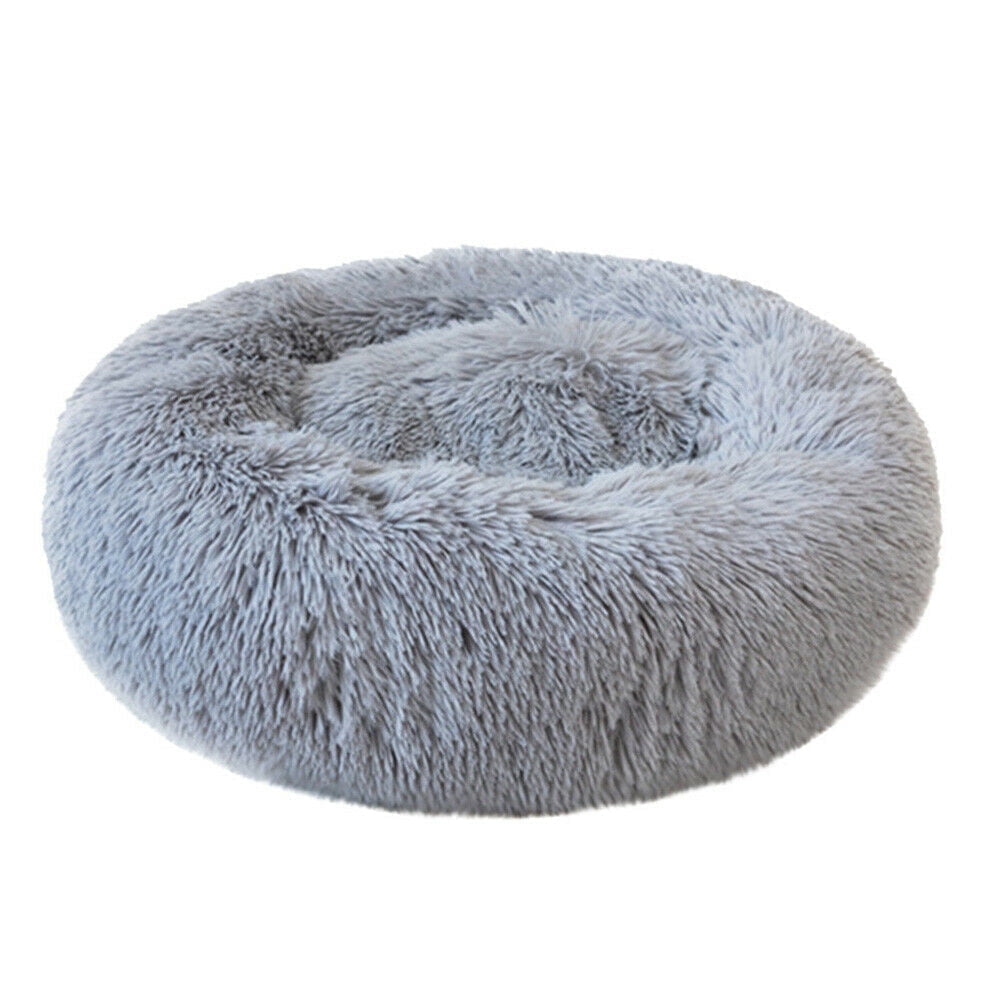 Round Plush Pet Bed for Dogs &amp; Cats, Dog Bed Sleeping Kennel Nest