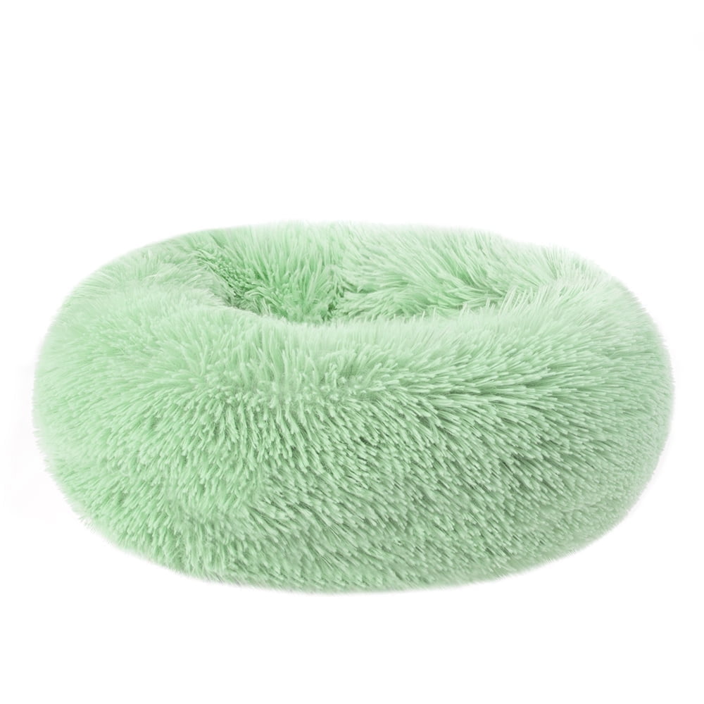 Round Plush Pet Bed for Dogs &amp; Cats, Dog Bed Sleeping Kennel Nest