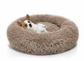 Round Plush Pet Bed for Dogs &amp; Cats, Dog Bed Sleeping Kennel Nest