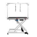 VEVOR 50" Electric Pet Grooming Table, Heavy Duty Dog Grooming Arm for Large Dogs, Height Adjustable Dog Grooming Station, Anti Slip Tabletop/Dog Grooming Station, Max Bearing 400LBS