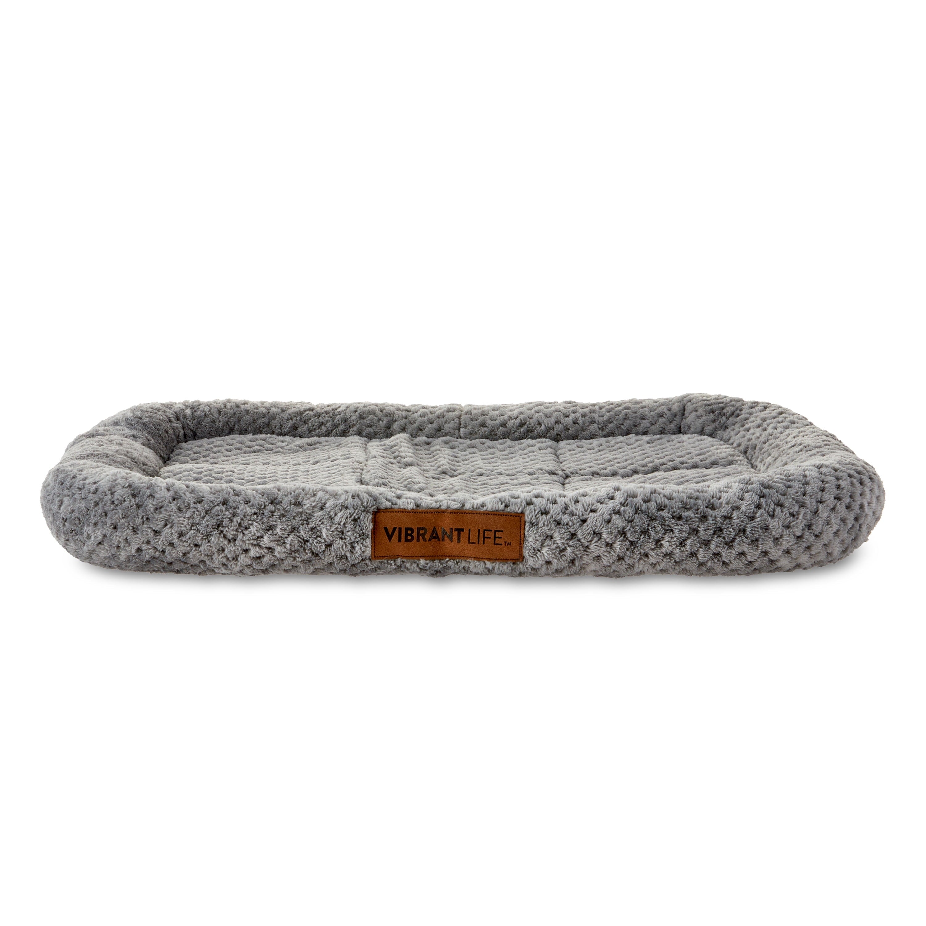 Luxe Crate Mat Pet Bed, Gray, 24 Inches