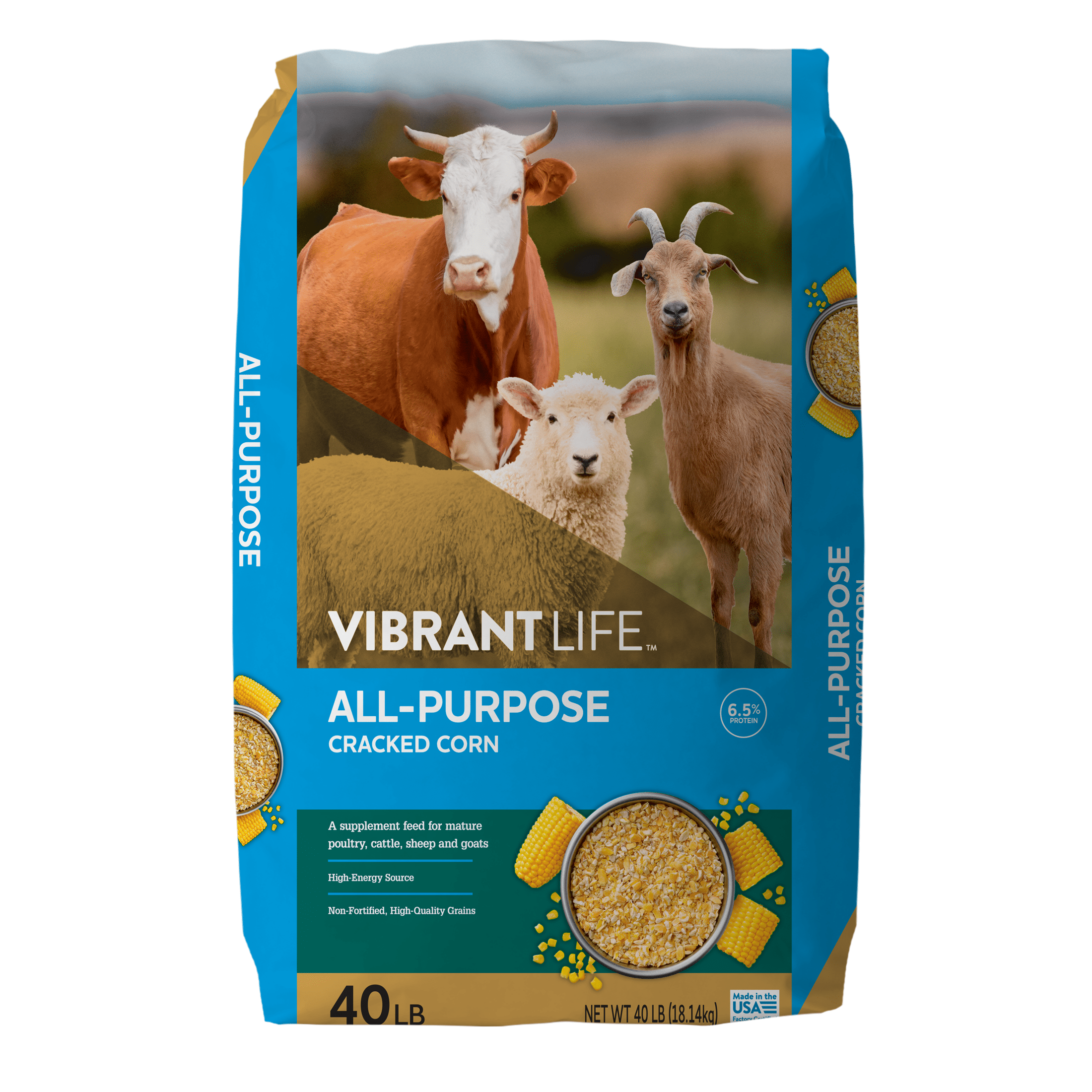 All-Purpose Cracked Corn, 40 lb Bag
