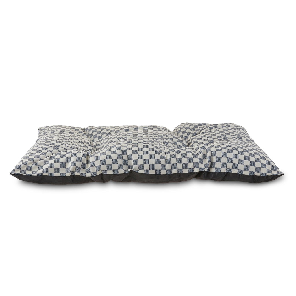 Bed for Dogs, Tufted Pillow, , Black and White Checkered, 35" x 27"