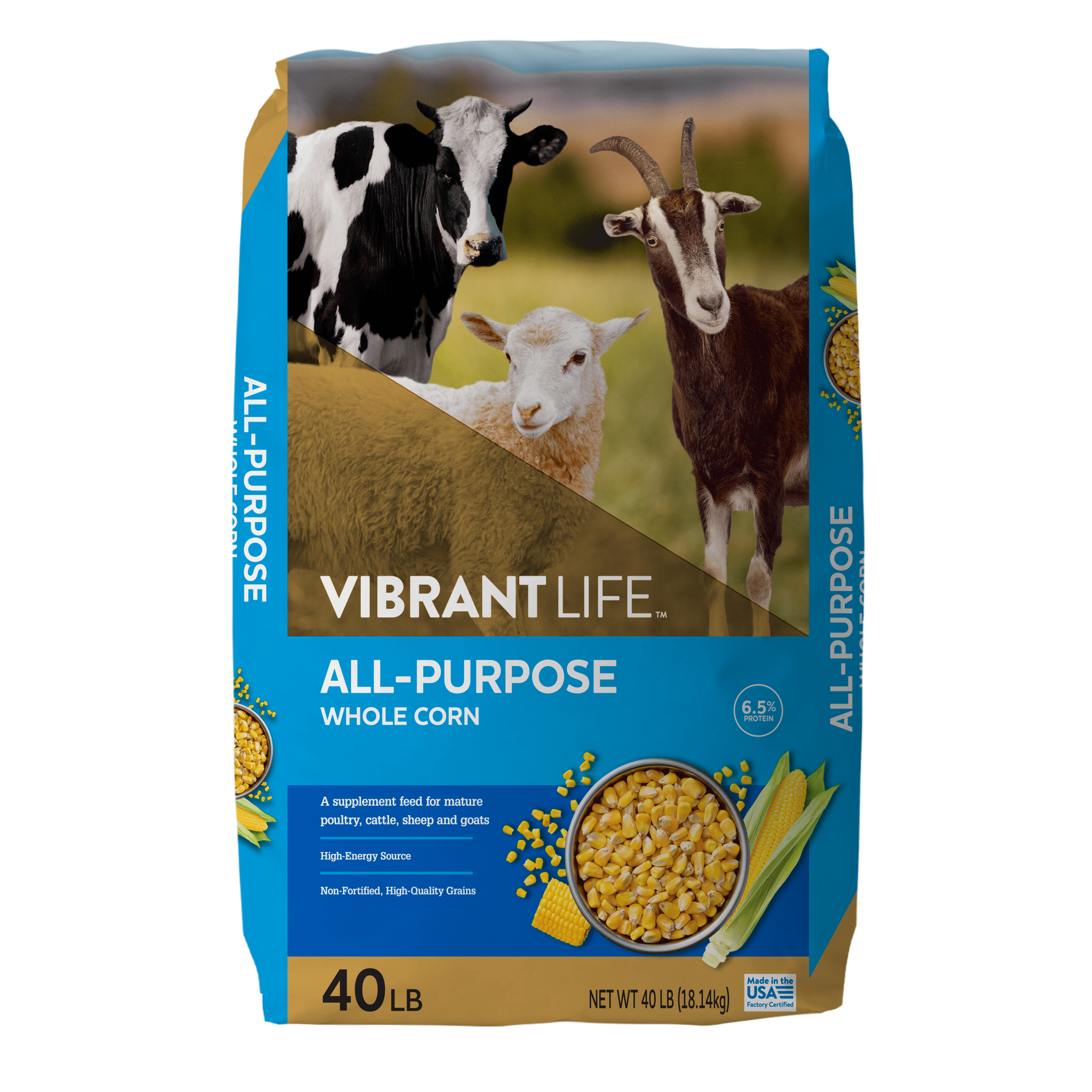 All-Purpose Whole Corn, 40 lb Bag