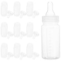 WHAMVOX 10pcs 100ml Disposable Baby Bottles With Scale For Newborns Feeding Clear Milk Bottle Ideal For Travel Breastmilk Storage And Feeding